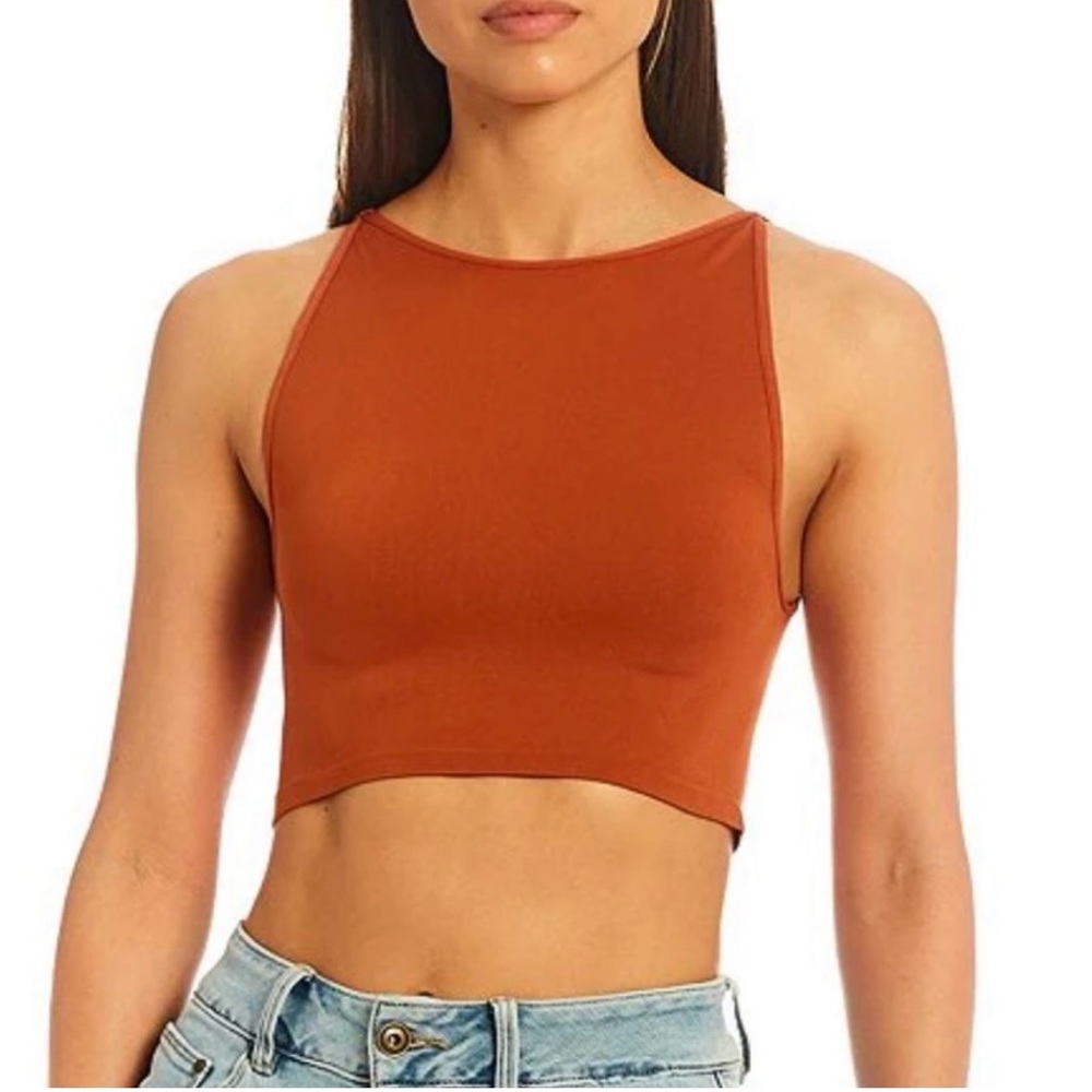 Free People NWOT Rust Brown Tank Top
